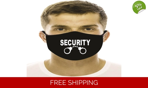 SECURITY Lover Face Mask Cotton Washable Social Distancing stop the spread